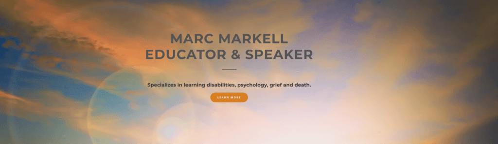 Marc Markell banner which links to their website.
